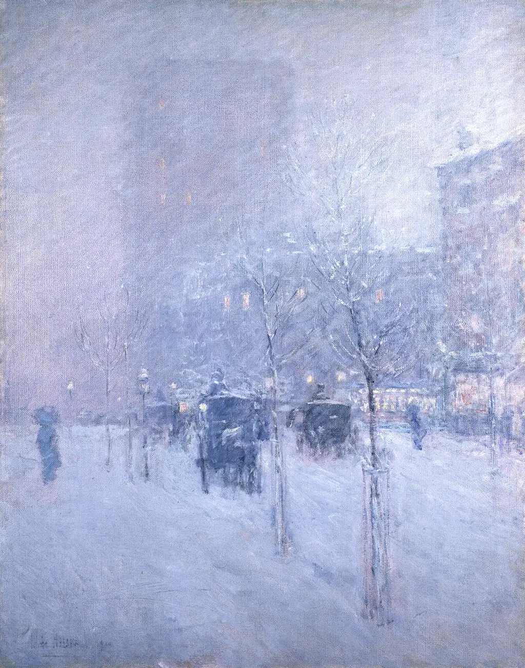 Late Afternoon, New York, Winter in Detail Childe Hassam